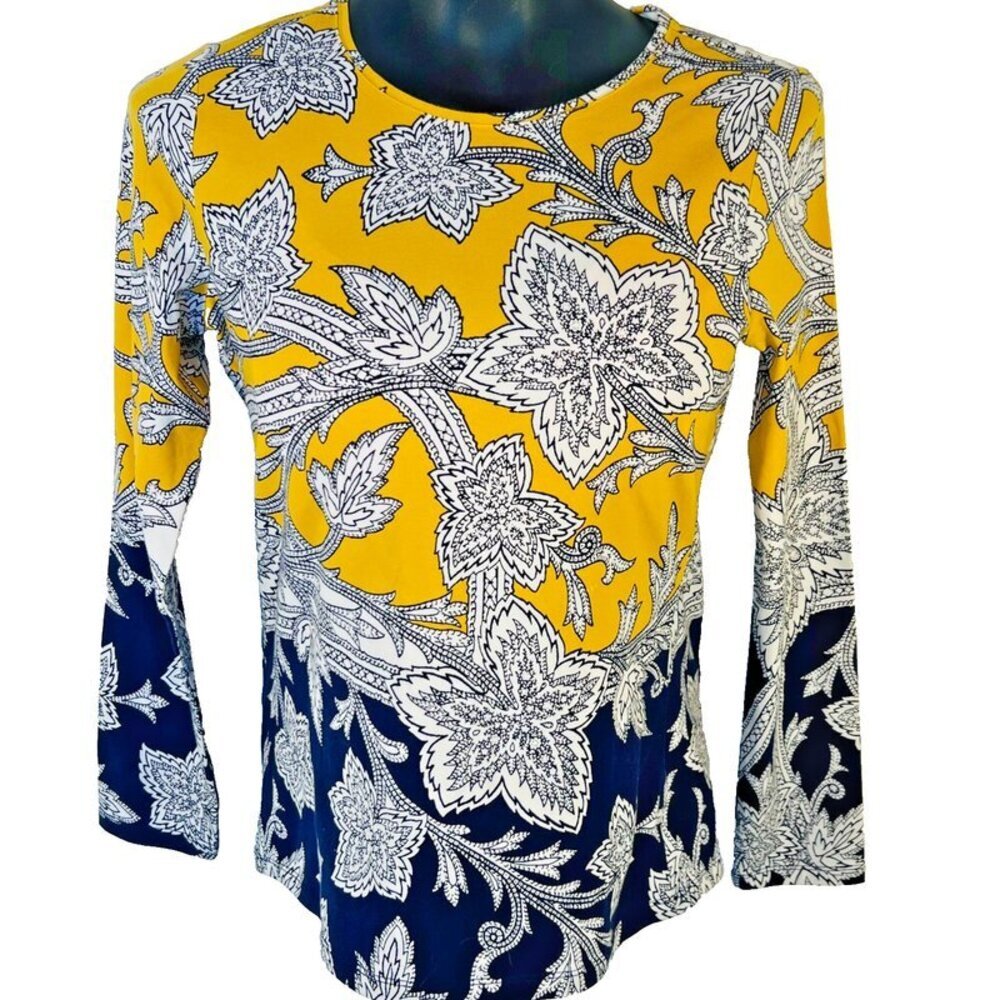 Talbots - NWOT Tunic Top Women's Petite S Long Sleeve Round Neck Knit